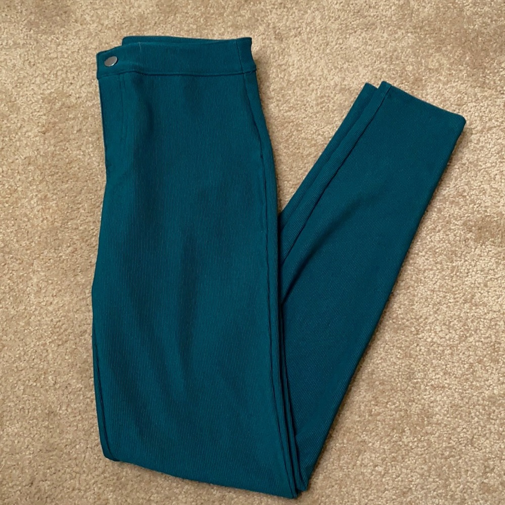 Emerald green forever 21 leggings